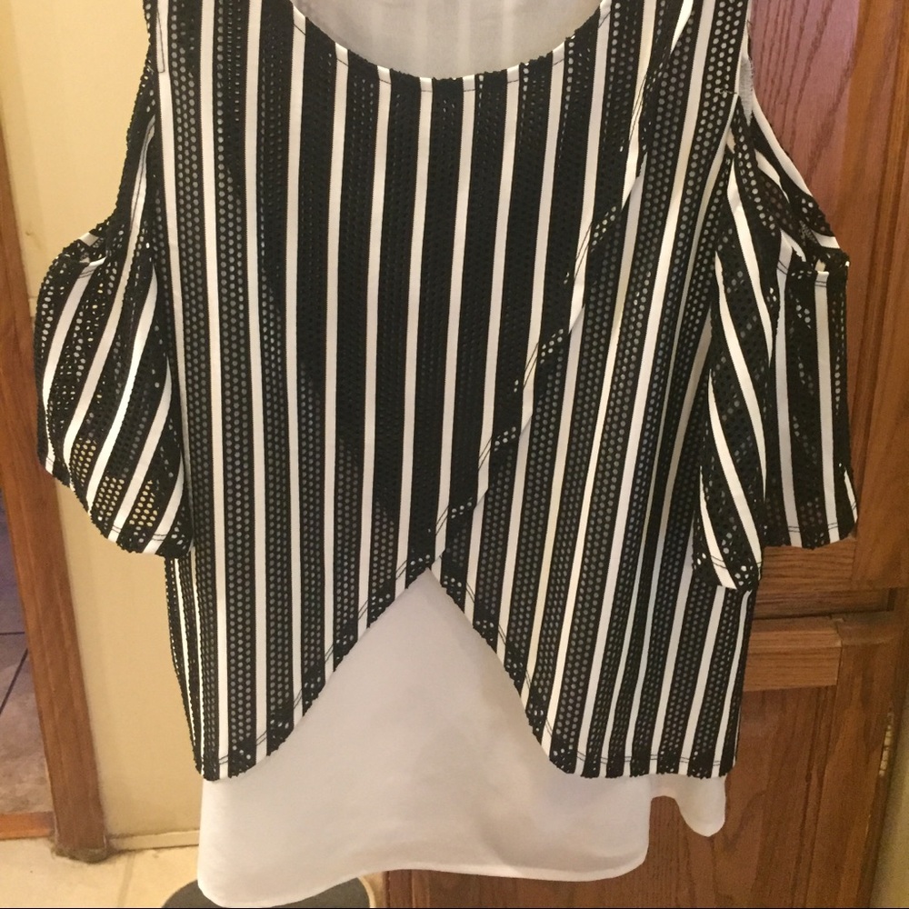 Black and White blouse by It Girl